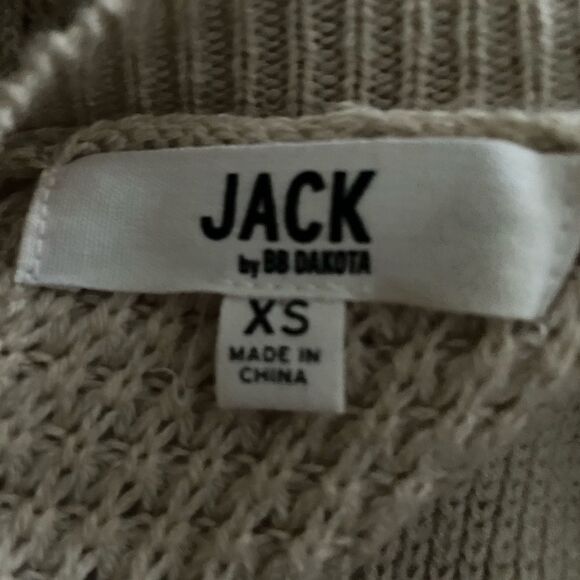 Jack By BB Dakota Button Back Sweater  Oatmeal Size XS - Picture 7 of 9